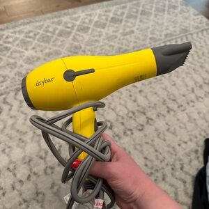 Drybar Vibrant Yellow Hair Dryer with Gray Details